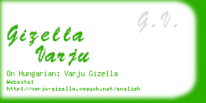 gizella varju business card